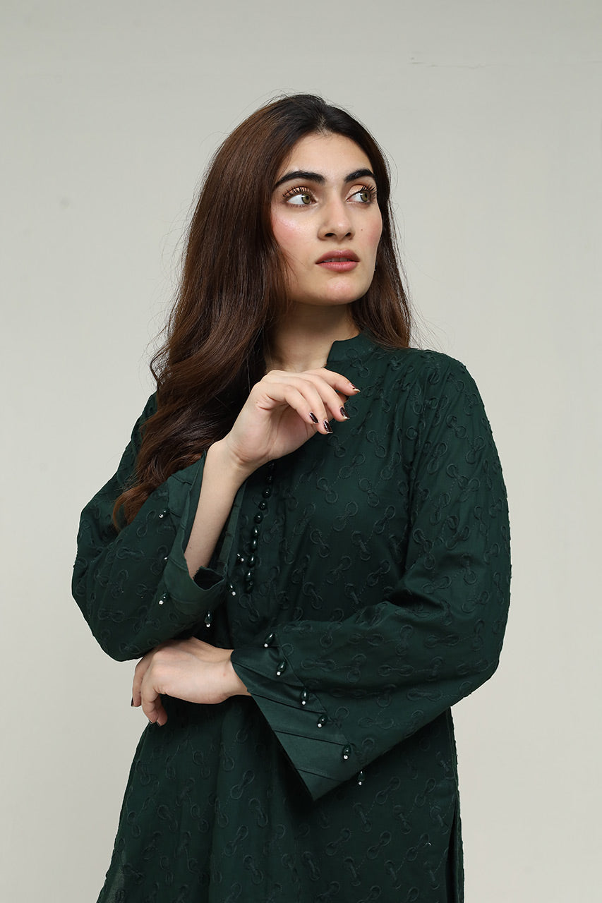 Elegant Green Kurti Set