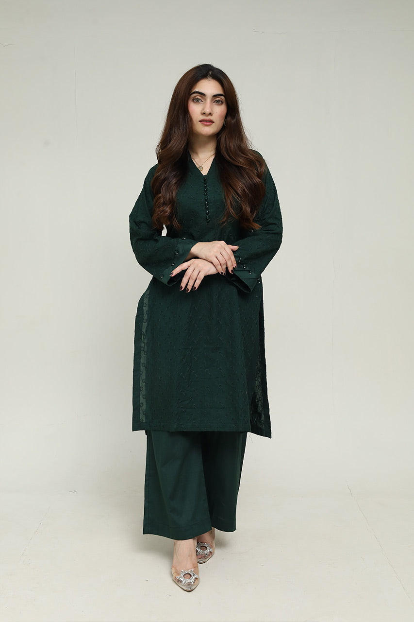Elegant Green Kurti Set
