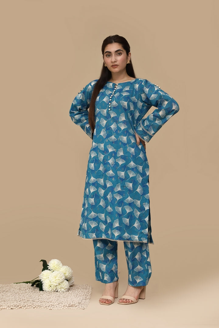 Ivory Charm – Designer Printed Lawn Set