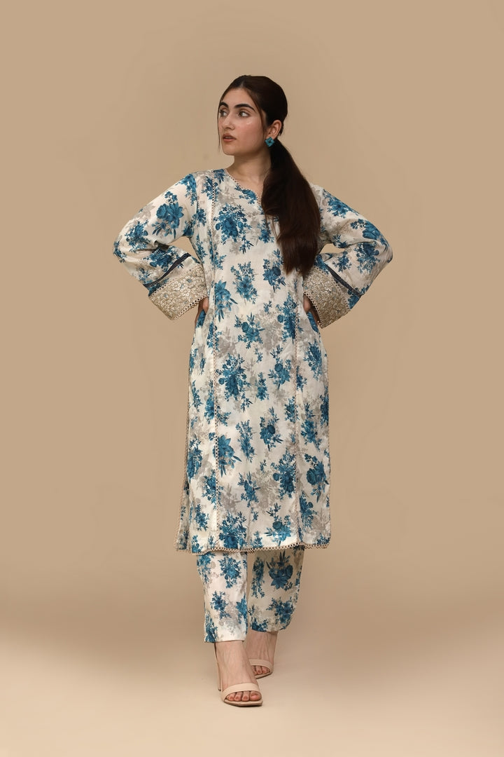 Sahar Bloom – Premium Stitched Lawn 2Pc