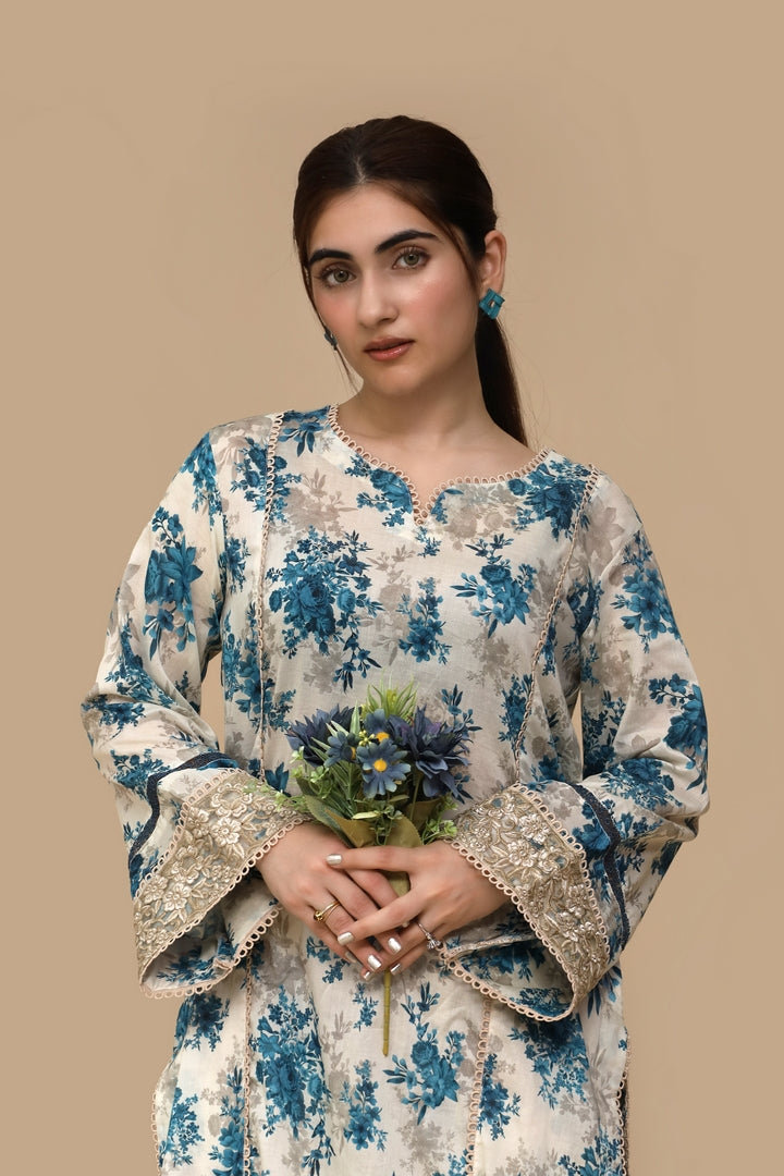 Sahar Bloom – Premium Stitched Lawn 2Pc