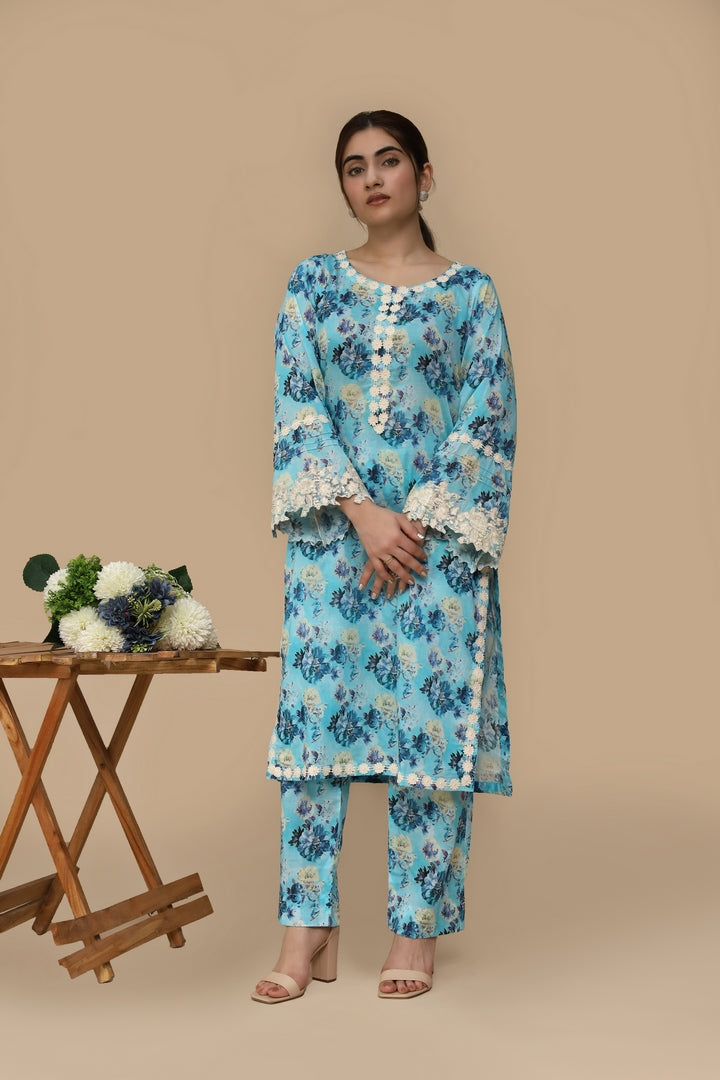Nooré Luxe – Stitched 2 Piece Printed Lawn